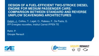DESIGN OF A FUEL-EFFICIENT TWO-STROKE DIESEL  ENGINE FOR MEDIUM PASSENGER CARS:  COMPARISON BETWEEN
