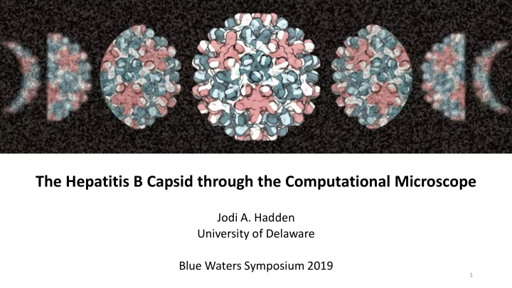 the hepatitis b capsid through the computational