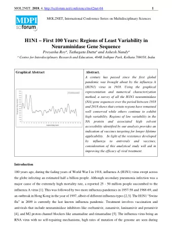 MOL2NET, 2018 , 4, http://sciforum.net/conference/mol2net-04  2  replication due to which seasonal