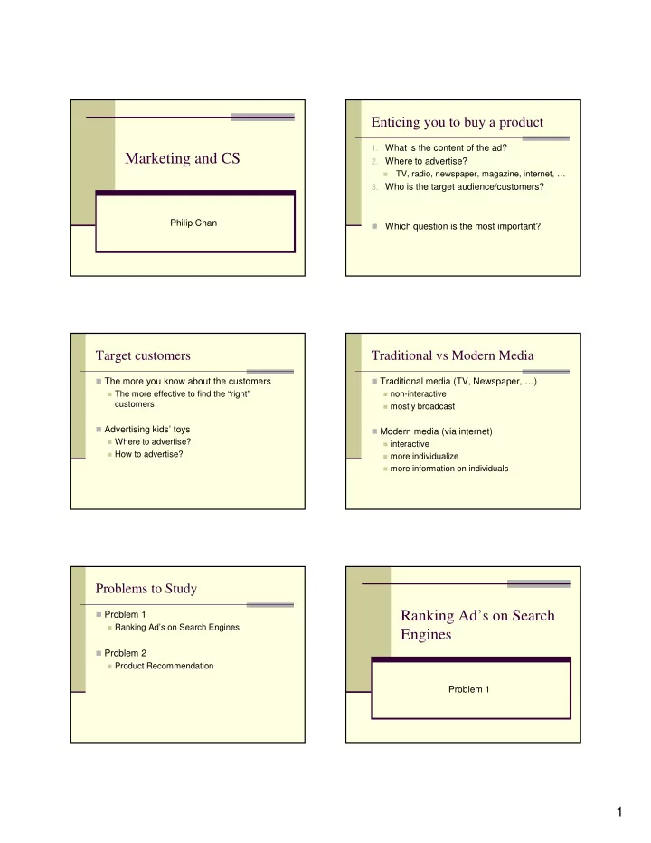 marketing and cs