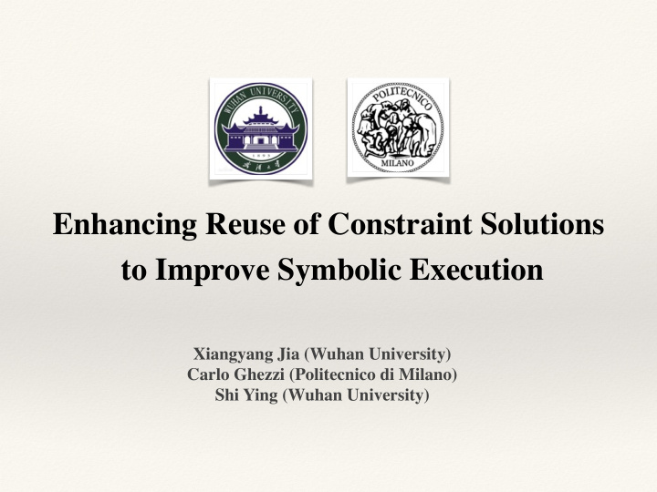 enhancing reuse of constraint solutions to improve