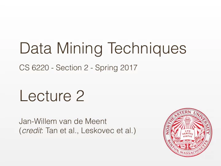 data mining techniques