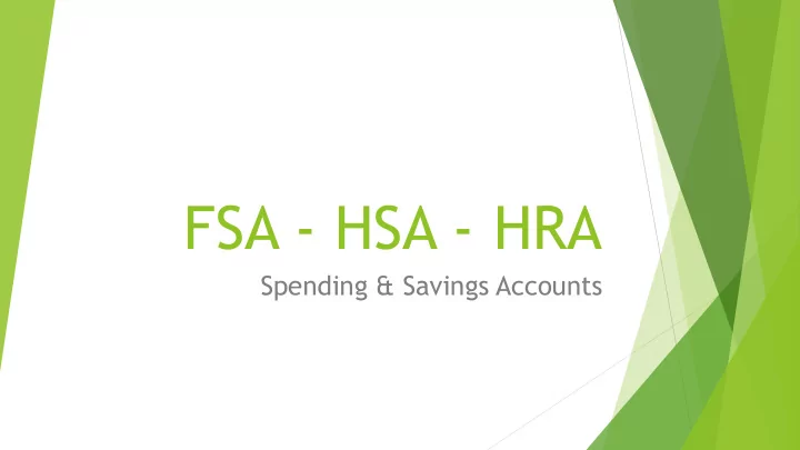 fsa hsa hra