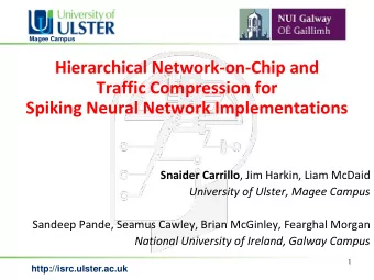Hierarchical Network-on-Chip and  Traffic Compression for  Spiking Neural Network Implementations