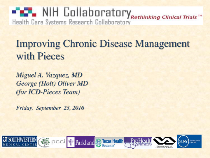 improving chronic disease management