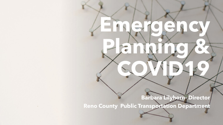 emergency planning covid19