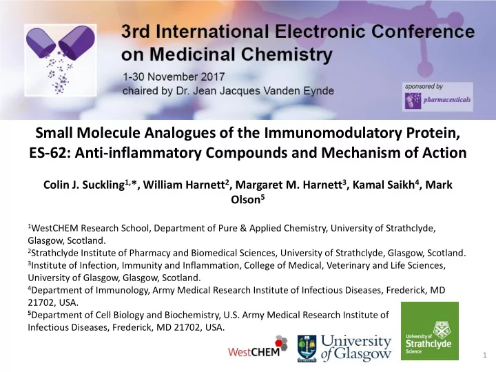 small molecule analogues of the immunomodulatory protein