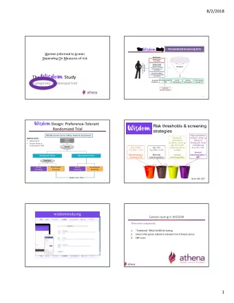 The                      Study  -saliva collection  Screening  Annual Mammogram  Annual  Biennial