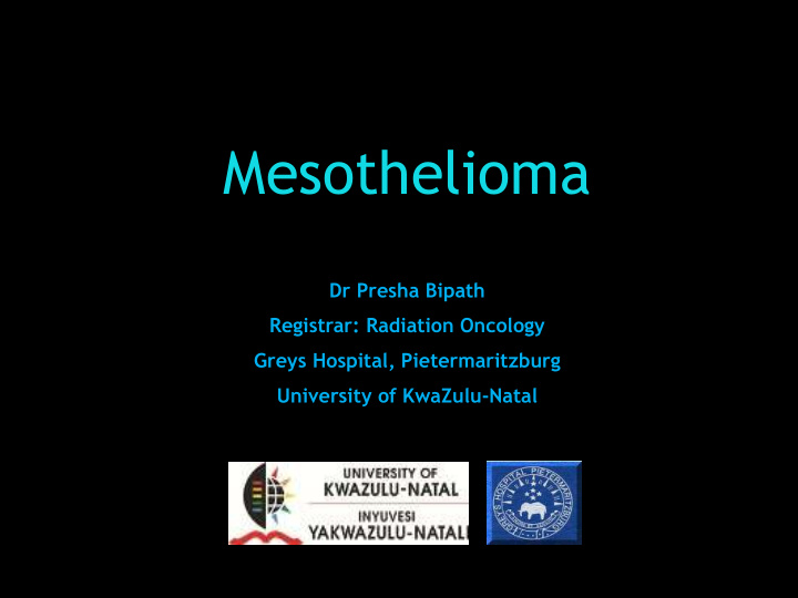 mesothelioma