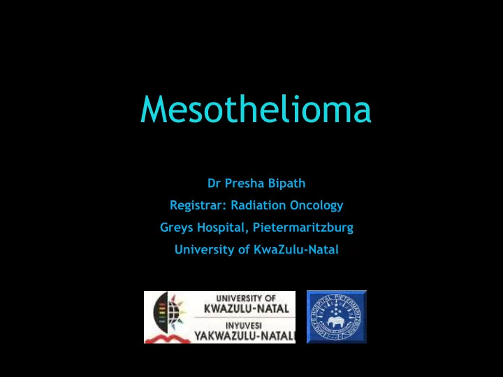 mesothelioma