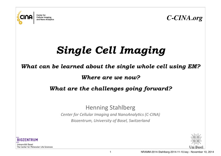 single cell imaging