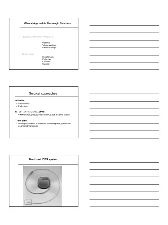 1  2  Disease Classification  Congenit al  Genet ic  Demyelinat ing  Vascular  Immunologic