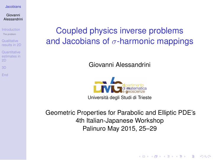 coupled physics inverse problems