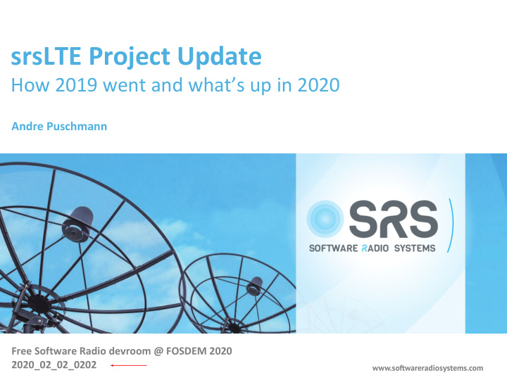 srslte project update