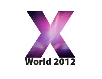 World 2012  1  Extending Lecture  Recording Systems  A simple proof of concept  Adam Reed  Division