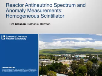 Tim Classen , Nathaniel Bowden  This work was performed under the auspices of the U.S. Department