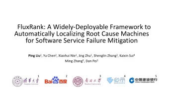 FluxRank: A Widely-Deployable Framework to  Automatically Localizing Root Cause Machines  for