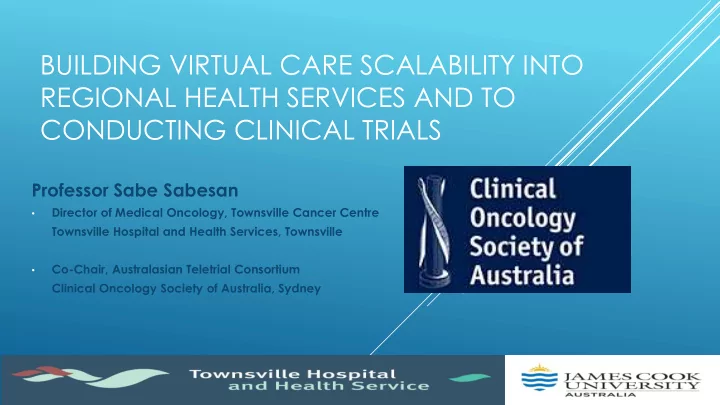 regional health services and to