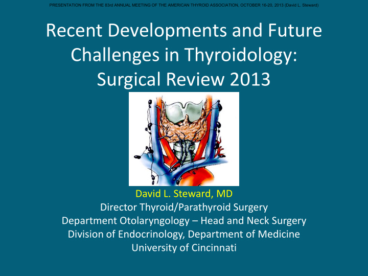 challenges in thyroidology