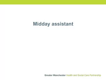 Midday assistant  Learning Objectives   Understanding ADHD and effective on those  with a