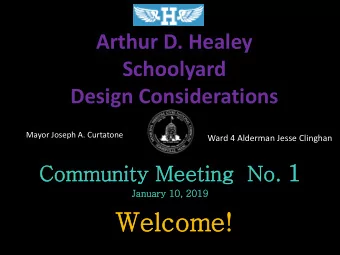 Welcome! Tonights agenda:   Introductions   Review Location and Brief History   Design