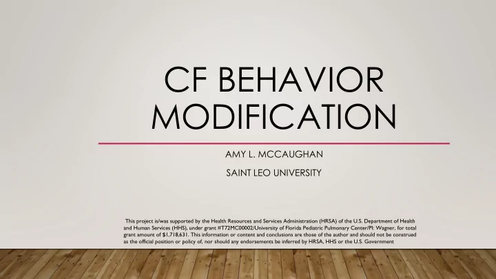 cf behavior