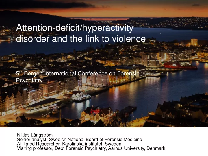 attention deficit hyperactivity