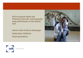 trial  Astrid Jullion &amp; Bruno Boulanger  Exploratory Statistics  Pharmacometrics  Lou, living