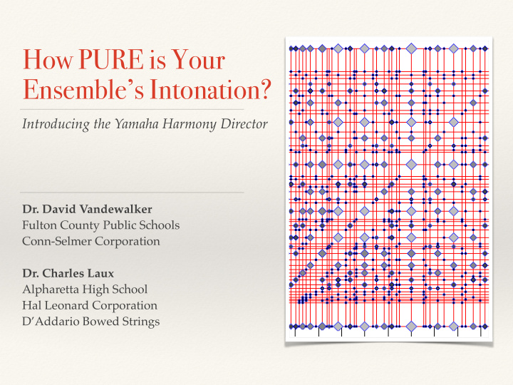 how pure is your ensemble s intonation