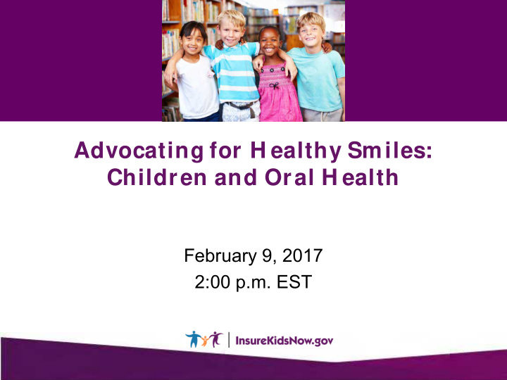 children and oral h ealth