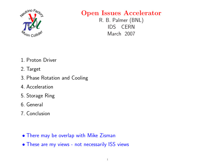 open issues accelerator