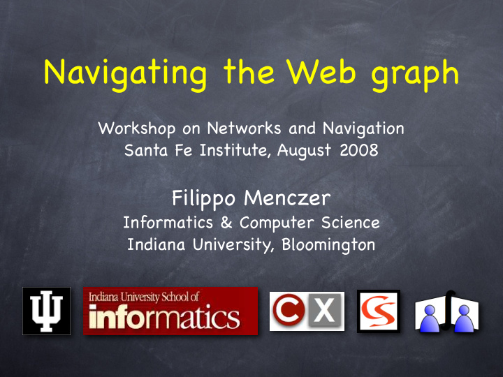 navigating the web graph