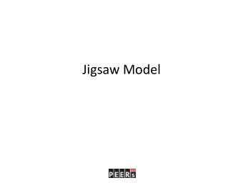 Jigsaw Model  Three Topics  Readings and discussion framed next weeks  topics  1. Implicit Bias