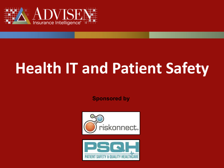 health it and patient safety