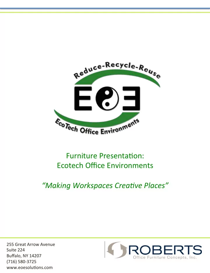 furniture presentacon ecotech office environments making