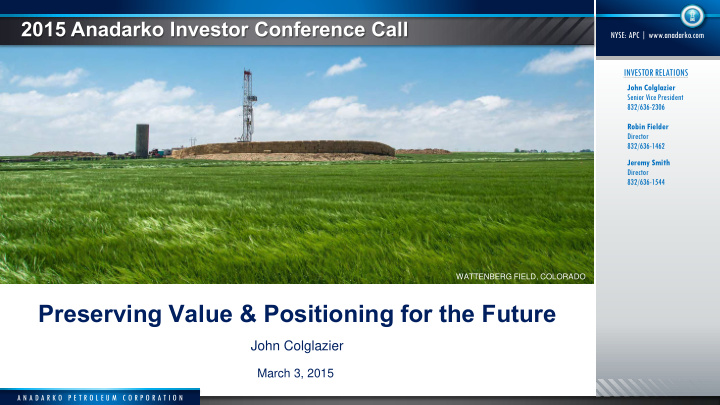 preserving value positioning for the future
