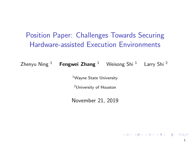 position paper challenges towards securing hardware