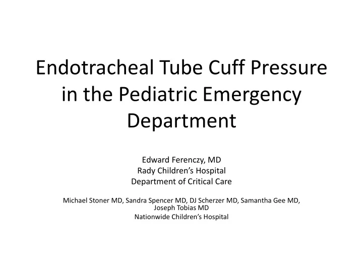 in the pediatric emergency
