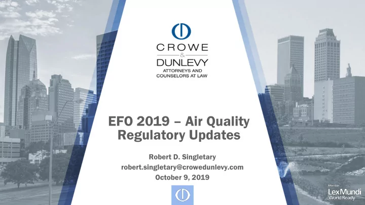 efo 2019 air quality