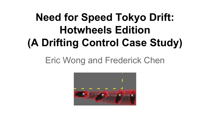 need for speed tokyo drift hotwheels edition a drifting