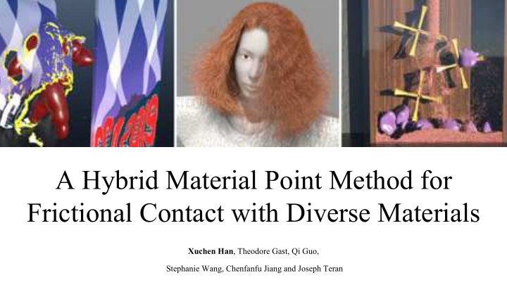 a hybrid material point method for frictional contact