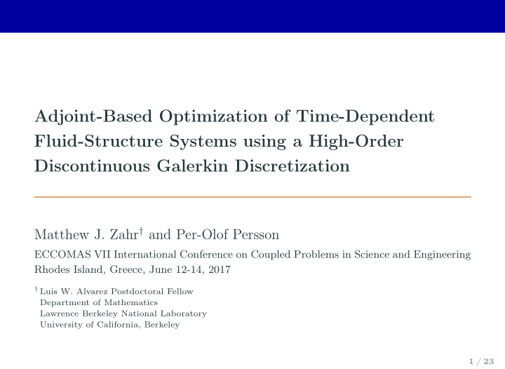 adjoint based optimization of time dependent fluid