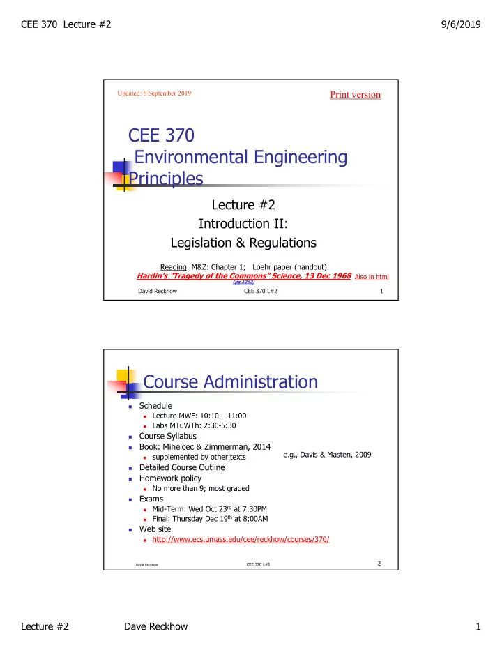 cee 370 environmental engineering principles