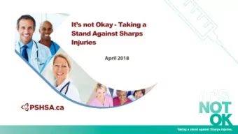 Outline  Ontario Needle Safety Regulation  Ontario WSIB data and survey statistics