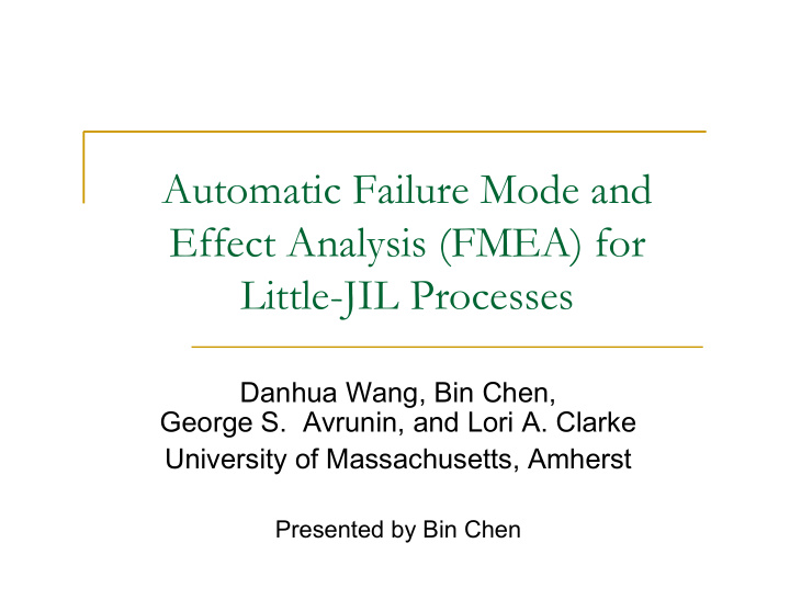 automatic failure mode and effect analysis fmea for