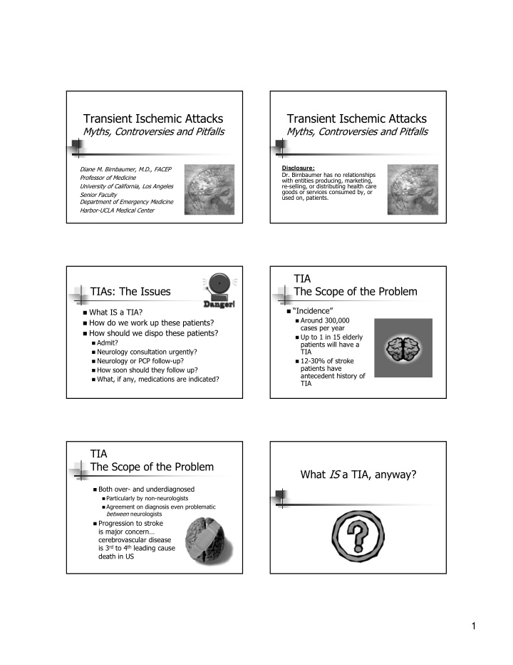 transient ischemic attacks transient ischemic attacks