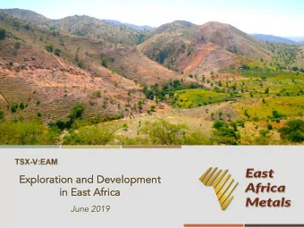 Explo  Explo  loratio  loratio  ion and Develo  ion and Develo  lopment  lopment  in  in East Afric