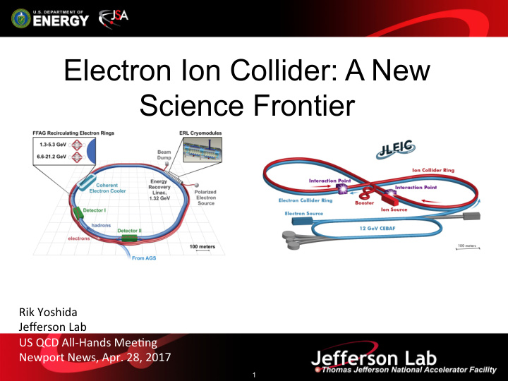 electron ion collider a new science frontier