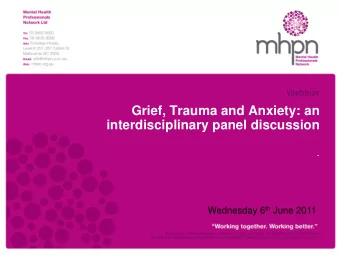 interdisciplinary panel discussion  DATE:  November 12, 2008  . Wednesday 6 th June 2011  Supported