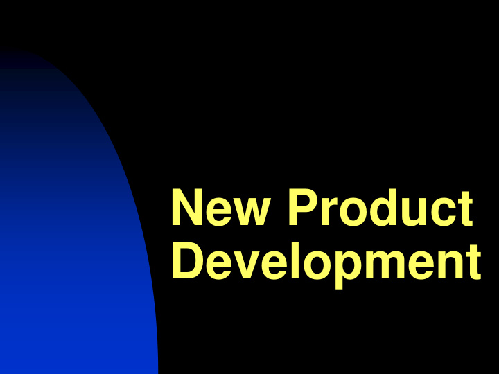 development what is a new product